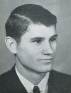 Photo of Preacher Roe as Best Athlete for Harding College in 1937-1938 from the Petit Jean yearbook.