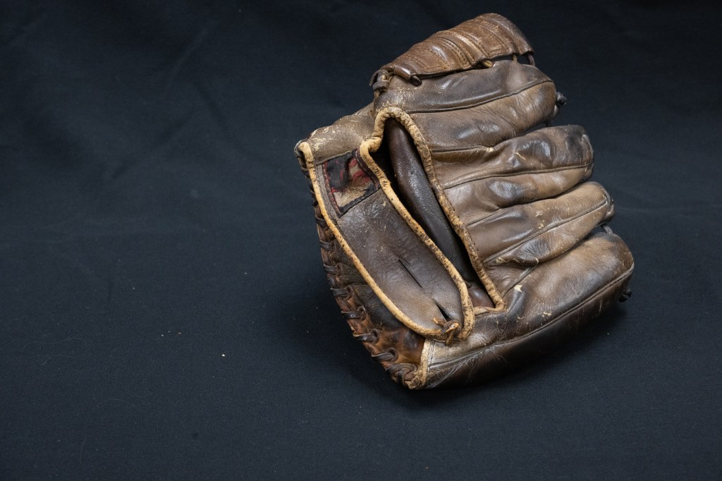 Photo of Preacher Roe's baseball glove.