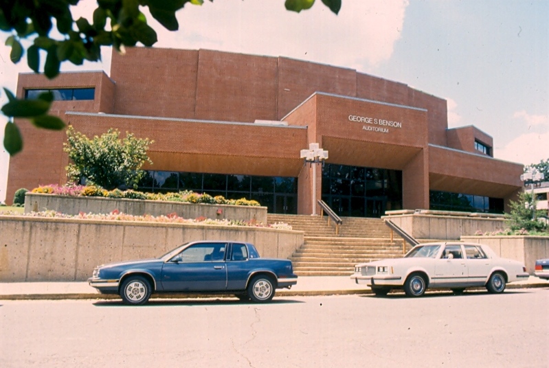 Photo of the Benson Auditorium c. 1980.