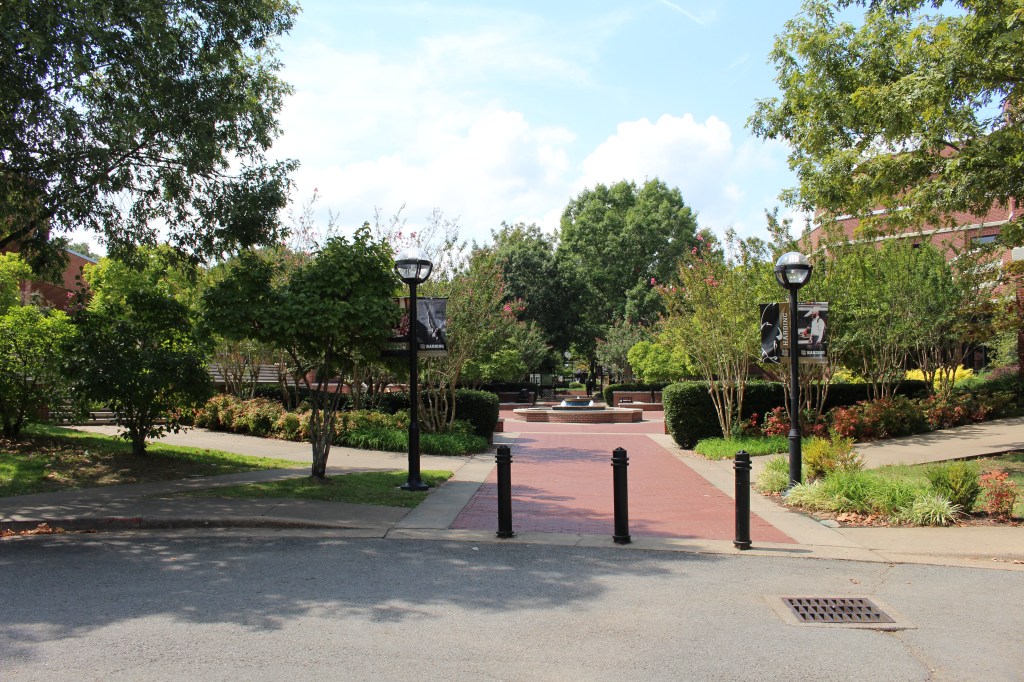 Photo of the C. L. Kay Plaza in 2021.